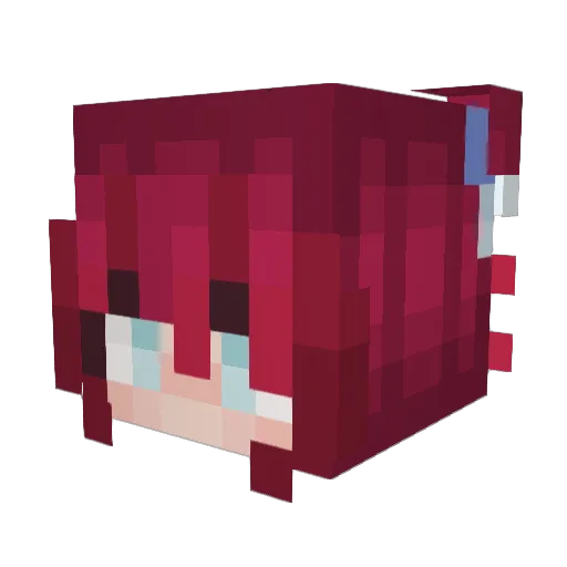 beezzx Minecraft avatar head, 3D render