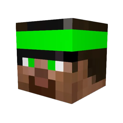befsztykk Minecraft avatar head, 3D render