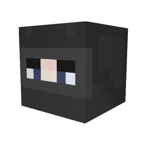 beg75 Minecraft avatar head, 3D render
