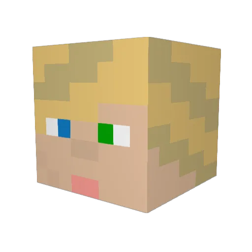 begganboy16 Minecraft avatar head, 3D render