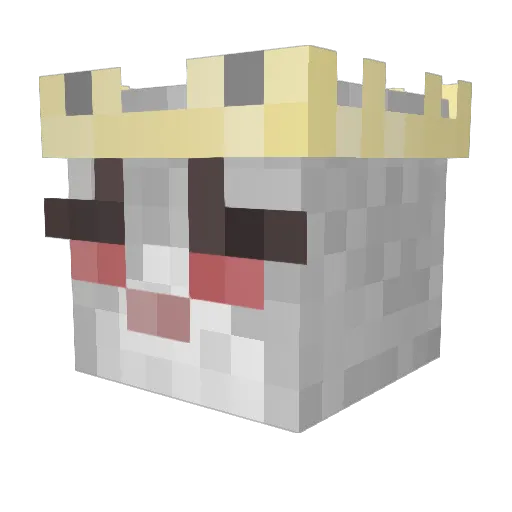 beggsar Minecraft avatar head, 3D render