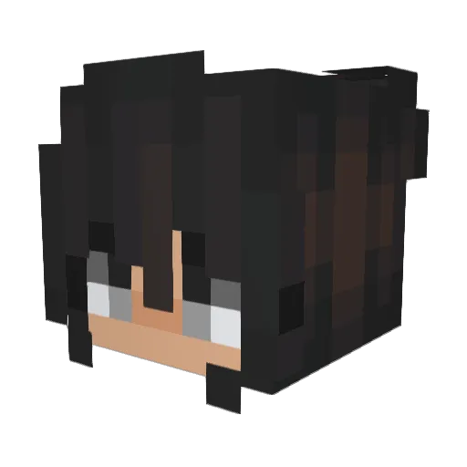 beginner365 Minecraft avatar head, 3D render