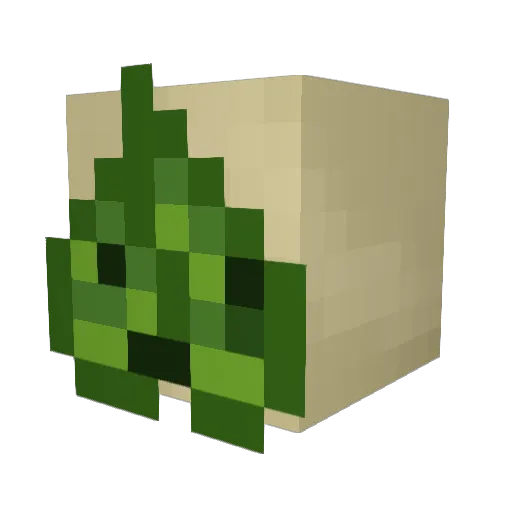 begodego Minecraft avatar head, 3D render