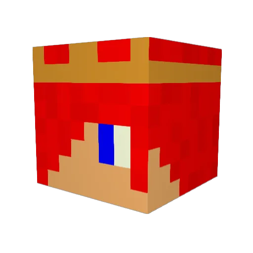 begottenarm Minecraft avatar head, 3D render