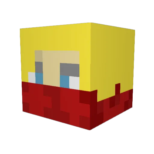 begoul Minecraft avatar head, 3D render