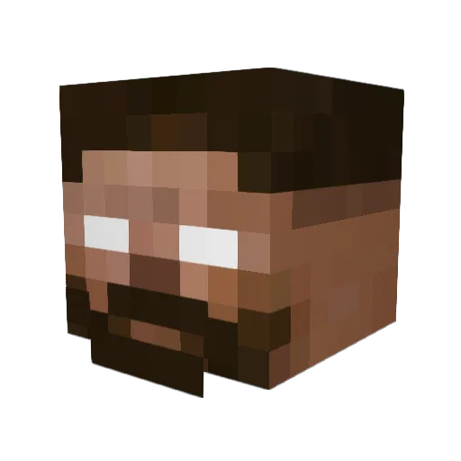 begsss Minecraft avatar head, 3D render