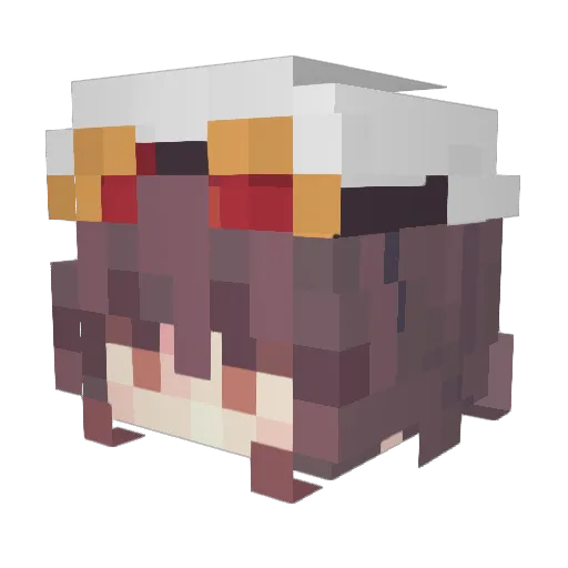 behappy20 Minecraft avatar head, 3D render
