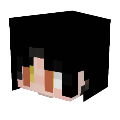 behind_you_dady Minecraft avatar head, 3D render