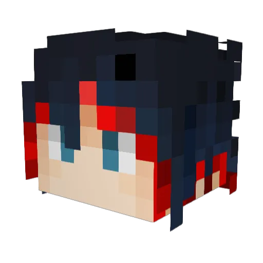 bei_juju Minecraft avatar head, 3D render
