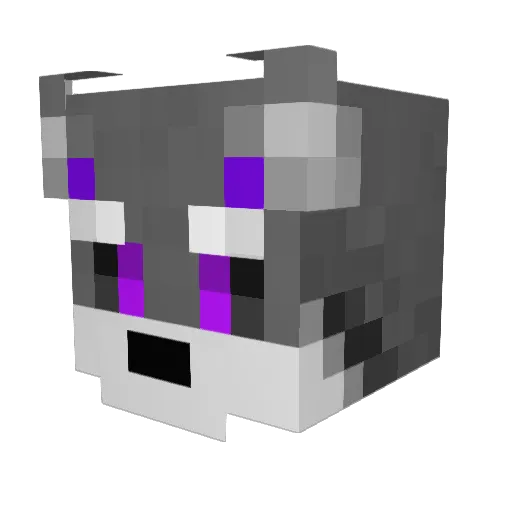 beijing_ Minecraft avatar head, 3D render