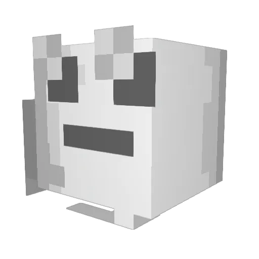 beikersitox Minecraft avatar head, 3D render