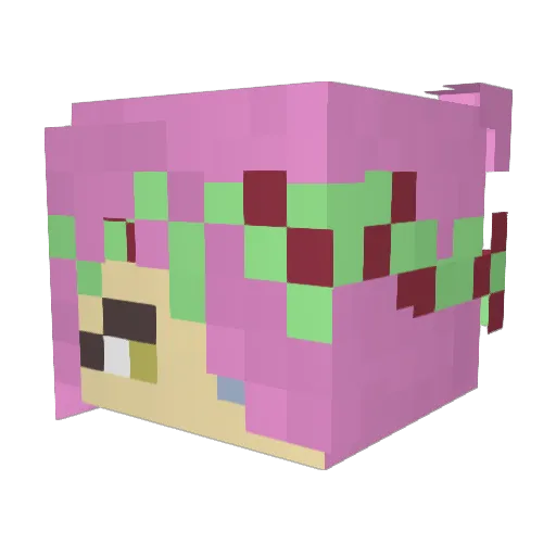 beincheese10 Minecraft avatar head, 3D render
