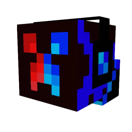 beiwangshan Minecraft avatar head, 3D render