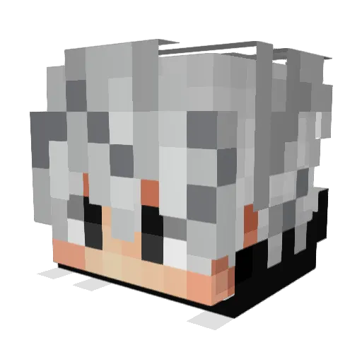 bekepes_ Minecraft avatar head, 3D render