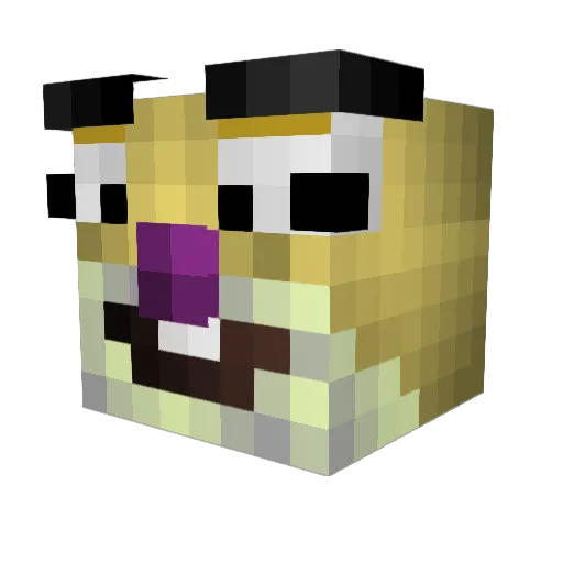 beker7 Minecraft avatar head, 3D render