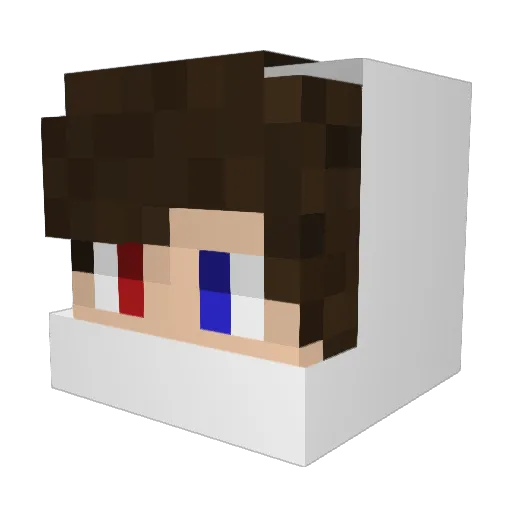 bekia11 Minecraft avatar head, 3D render