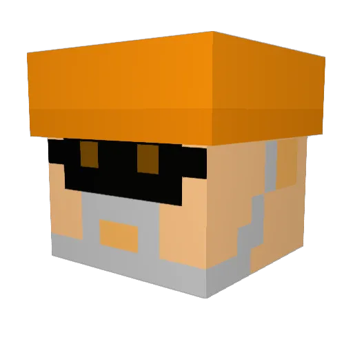 bekk0can Minecraft avatar head, 3D render