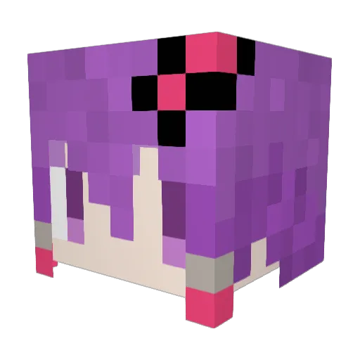 beku_04 Minecraft avatar head, 3D render