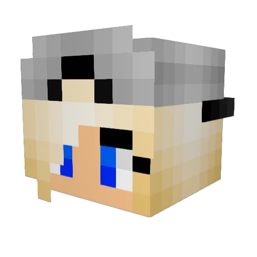 bekwalton Minecraft avatar head, 3D render