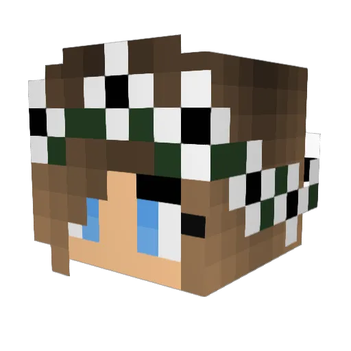 bela2009 Minecraft avatar head, 3D render