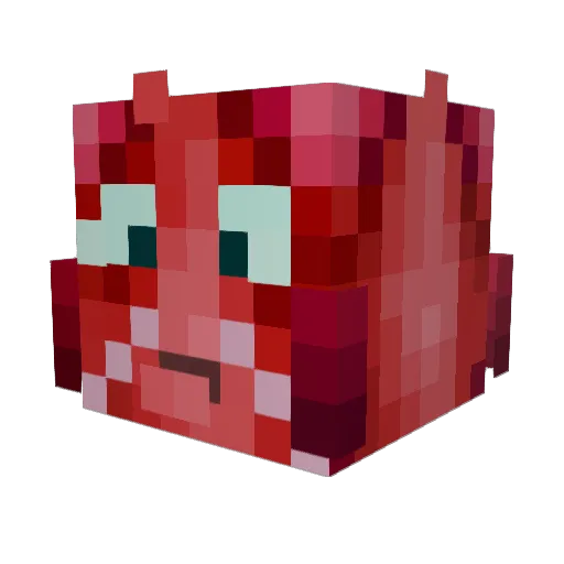bela333 Minecraft avatar head, 3D render