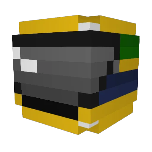 belac76 Minecraft avatar head, 3D render