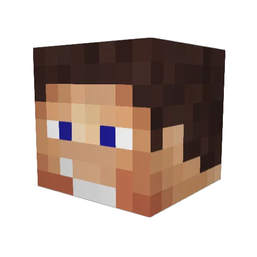 belago1 Minecraft avatar head, 3D render