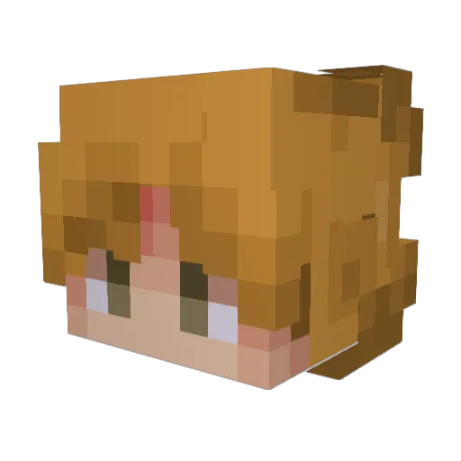 belaliforest Minecraft avatar head, 3D render