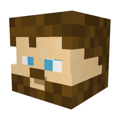 belbobagginz Minecraft avatar head, 3D render