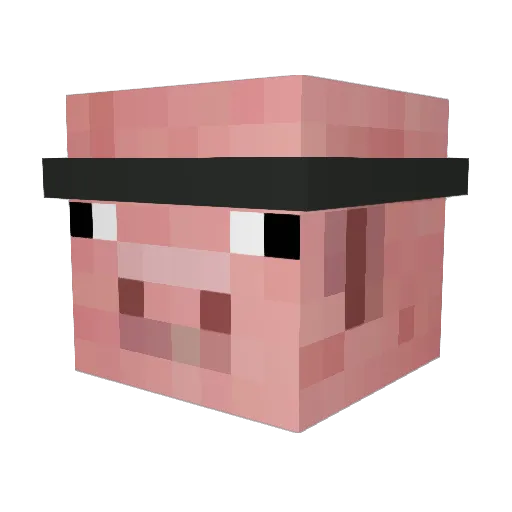beleleu7 Minecraft avatar head, 3D render