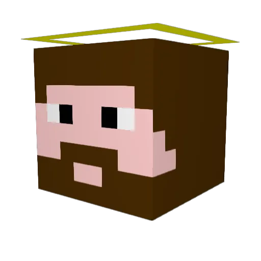 belemax Minecraft avatar head, 3D render