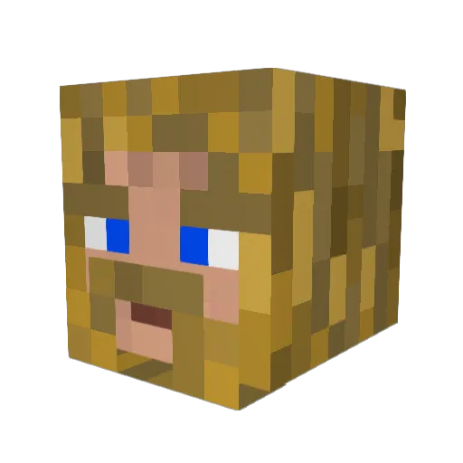 belerophon Minecraft avatar head, 3D render
