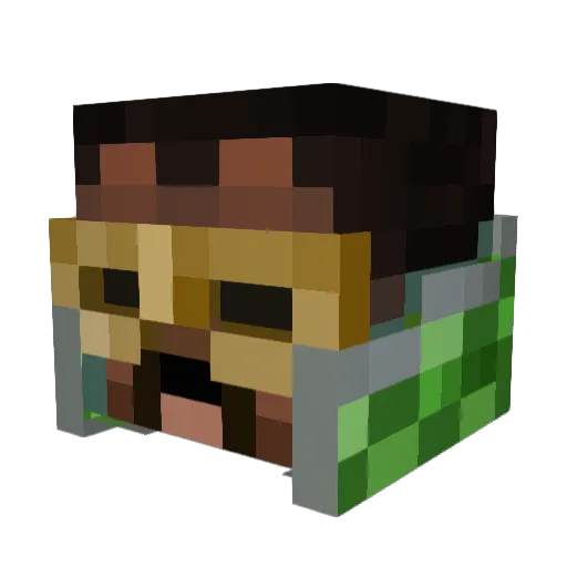 belggleb Minecraft avatar head, 3D render