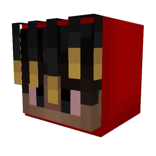 believeindom Minecraft avatar head, 3D render