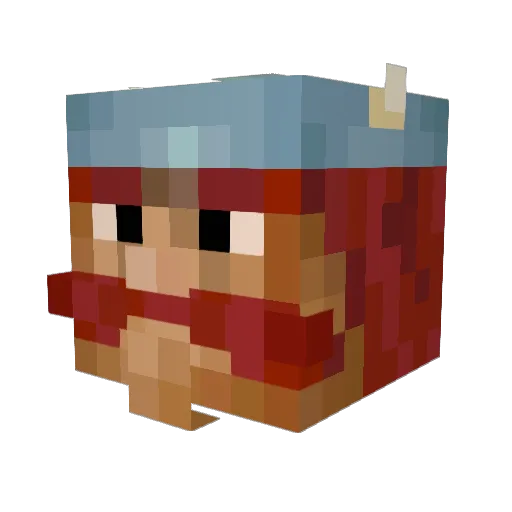 belikx Minecraft avatar head, 3D render