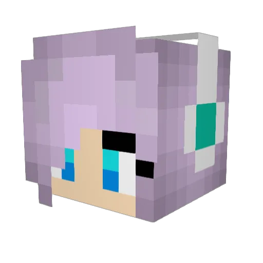 belinha2007 Minecraft avatar head, 3D render