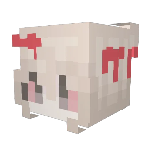 belittl Minecraft avatar head, 3D render