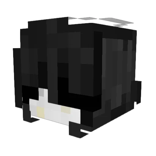 bella_023 Minecraft avatar head, 3D render
