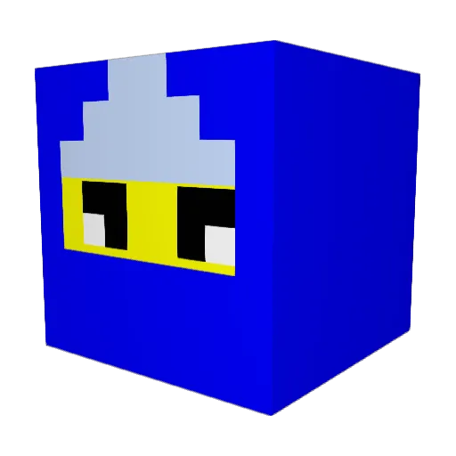 bellabean12 Minecraft avatar head, 3D render