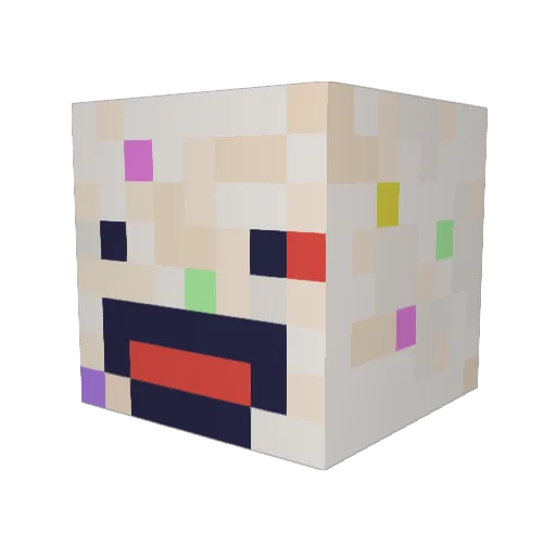 bellabella0456 Minecraft avatar head, 3D render