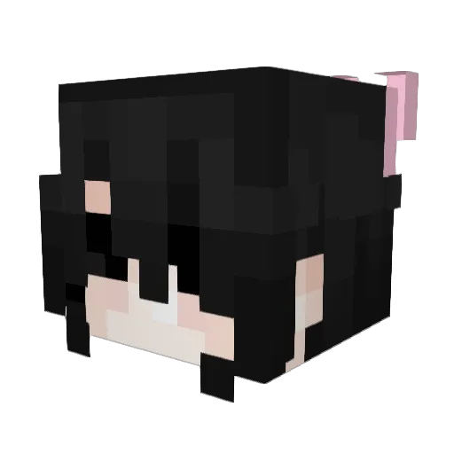 bellacore Minecraft avatar head, 3D render