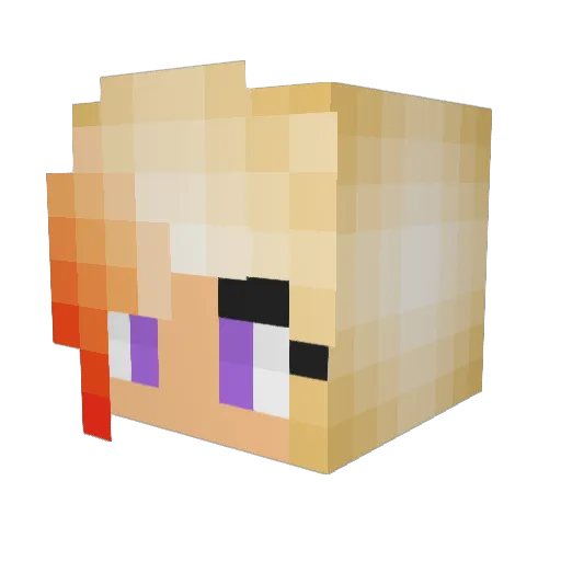 belladog888 Minecraft avatar head, 3D render
