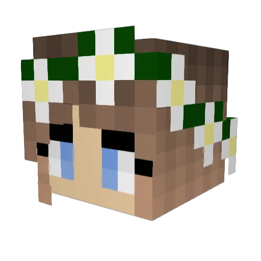bellafan27 Minecraft avatar head, 3D render