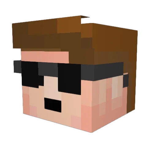 bellaglenn11 Minecraft avatar head, 3D render