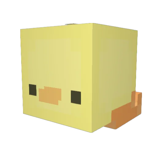bellajun Minecraft avatar head, 3D render