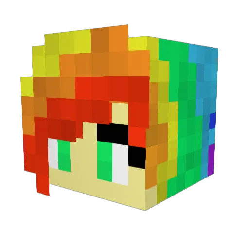 bellalp Minecraft avatar head, 3D render