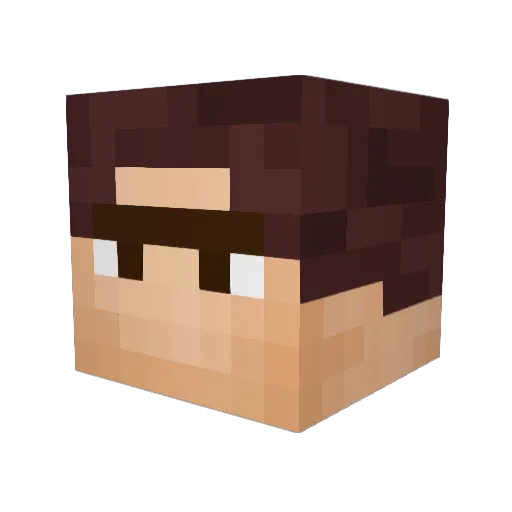 bellamyb Minecraft avatar head, 3D render