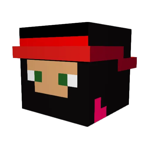 bellanazrin Minecraft avatar head, 3D render
