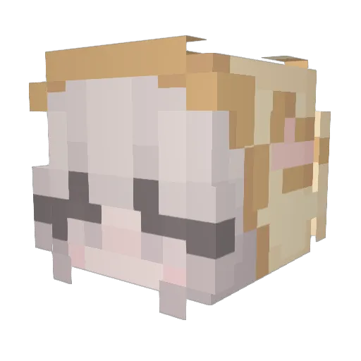 bellasttinks Minecraft avatar head, 3D render