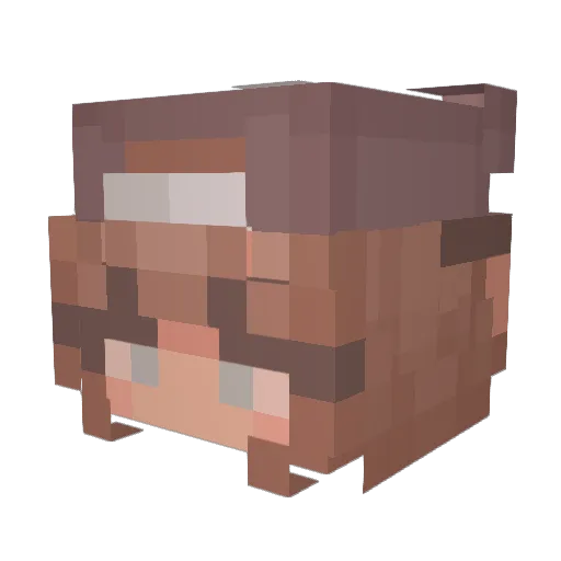 bellawella711 Minecraft avatar head, 3D render